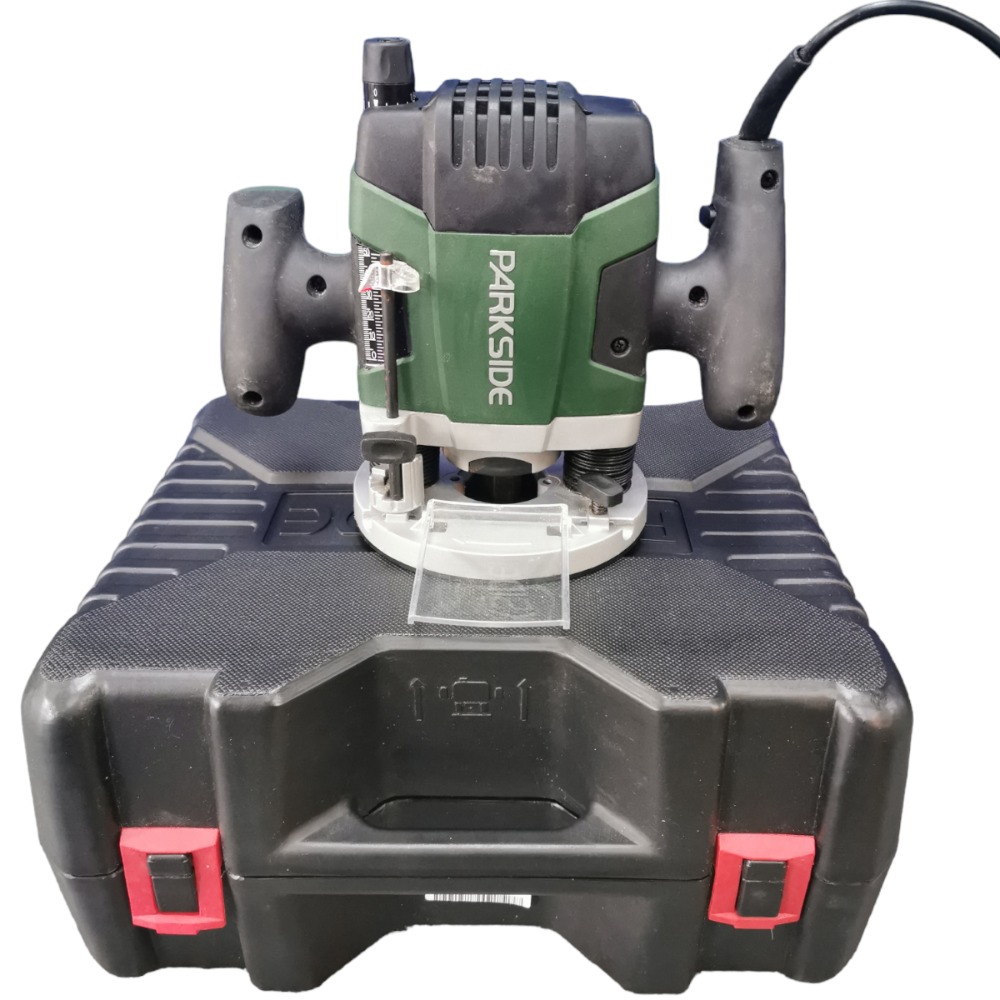 Parkside Router Wood Pre-owned Parkside Router 1300 watts with 10pc HM router cutter set ...